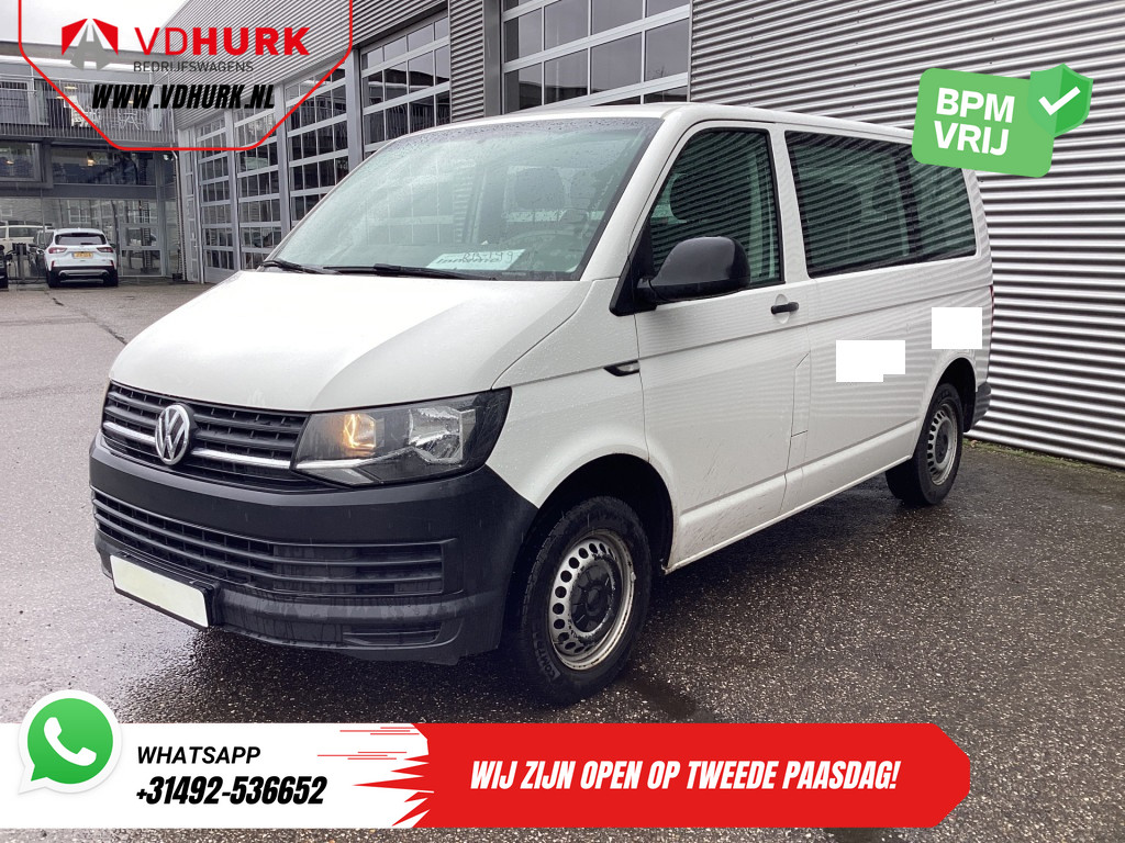 Volkswagen Transporter Personenvervoer 2.0 TDI EURO6 EXPORT €15.057,- Incl. BTW/ BPM VRIJ! Combi/ Kombi/ 9 Pers./ 9 Persoons/ Airco 7