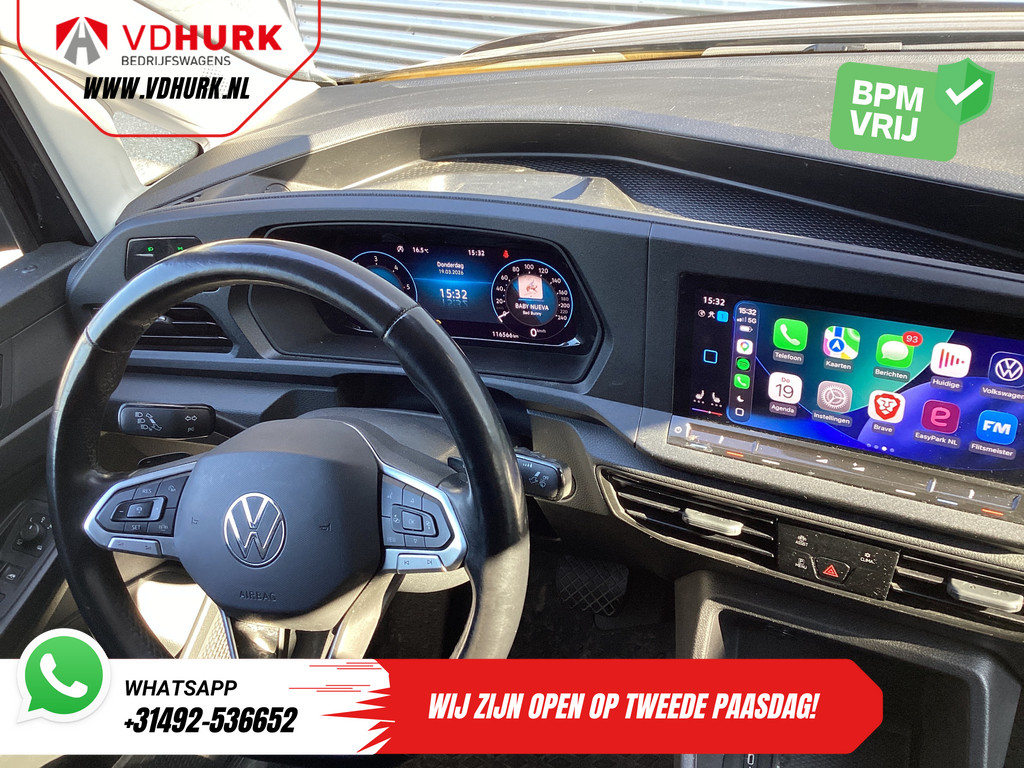 Volkswagen Caddy Cargo Bestelbus 2.0 TDI 125 pk DSG Aut. LED/ Adapt.Cruise/ Virtual Cockpit/ Standkachel/ Stoelverw./ CarPlay/ Navi/ Camera/ PDC/ 16
