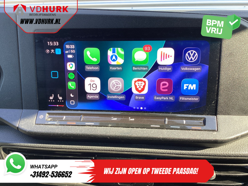 Volkswagen Caddy Cargo Bestelbus 2.0 TDI 125 pk DSG Aut. LED/ Adapt.Cruise/ Virtual Cockpit/ Standkachel/ Stoelverw./ CarPlay/ Navi/ Camera/ PDC/ 16