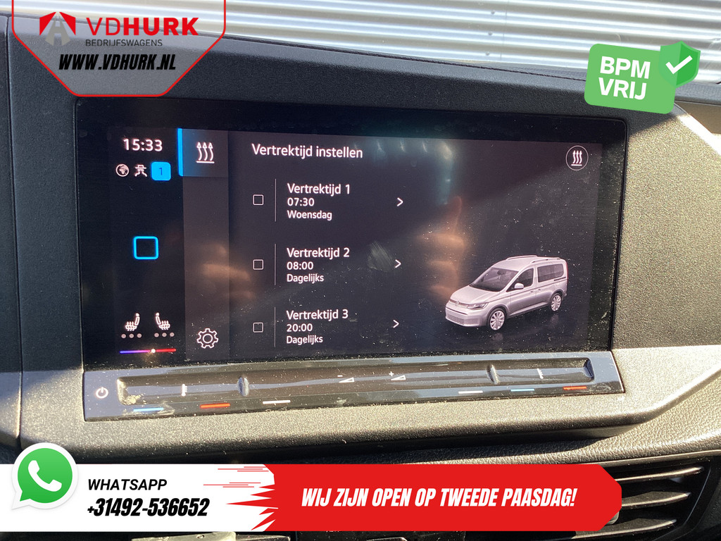 Volkswagen Caddy Cargo Bestelbus 2.0 TDI 125 pk DSG Aut. LED/ Adapt.Cruise/ Virtual Cockpit/ Standkachel/ Stoelverw./ CarPlay/ Navi/ Camera/ PDC/ 16