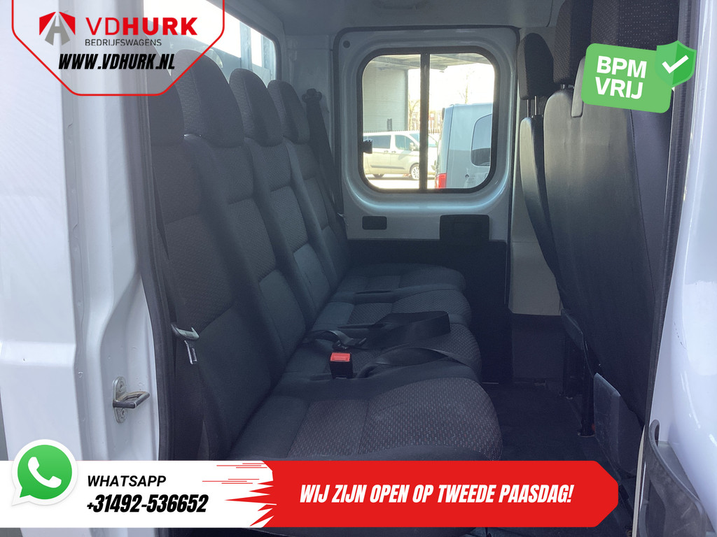 Opel Movano Open laadbak 2.2 140 pk DC Dubbel Cabine Open Laadbak/ 7 Pers./ 2.5t Trekverm./ Cruise/ Airco/ 288x215x35/ Pick up 10