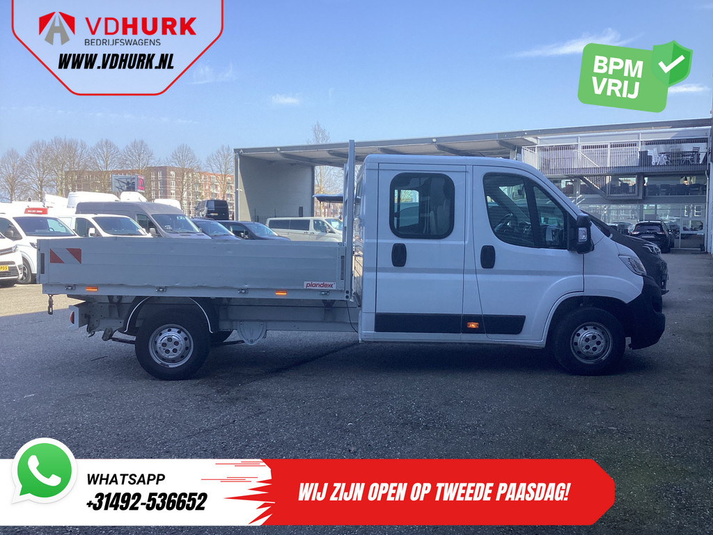 Opel Movano Open laadbak 2.2 140 pk DC Dubbel Cabine Open Laadbak/ 7 Pers./ 2.5t Trekverm./ Cruise/ Airco/ 288x215x35/ Pick up 5
