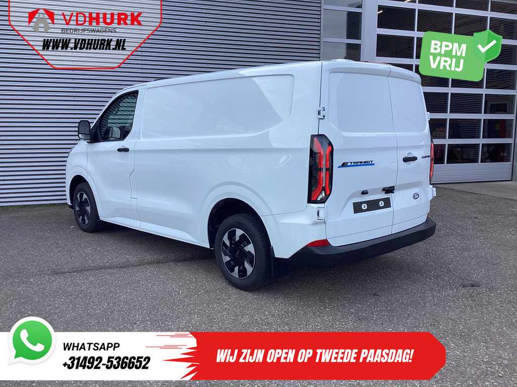 Ford E-Transit Custom Bestelbus Trend 65 kWh 330 km WLTP 218 pk Garantie t/m 2027/ LED/ Standkachel/ Snellader/ 2.3t Trekverm./ Stoelverw./ Carplay/ Climate/ Ca 1
