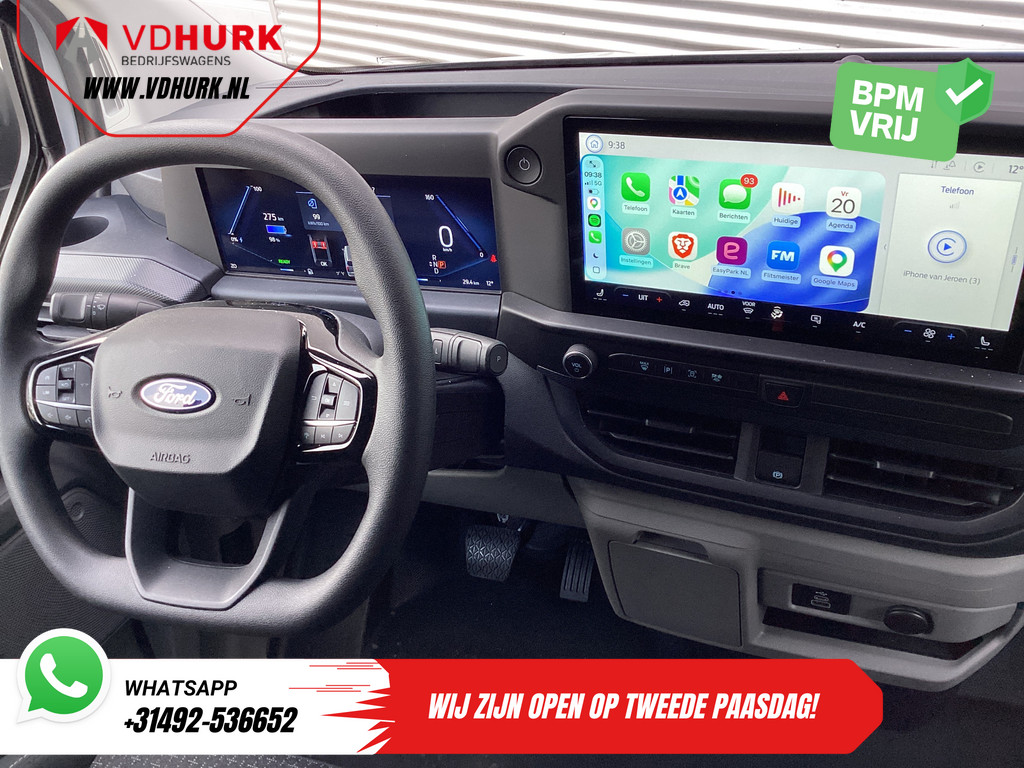 Ford E-Transit Custom Bestelbus Trend 65 kWh 330 km WLTP 218 pk Garantie t/m 2027/ LED/ Standkachel/ Snellader/ 2.3t Trekverm./ Stoelverw./ Carplay/ Climate/ Ca 11