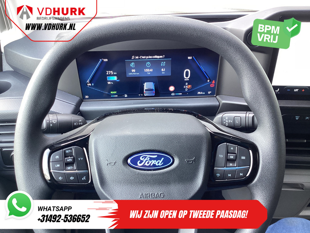 Ford E-Transit Custom Bestelbus Trend 65 kWh 330 km WLTP 218 pk Garantie t/m 2027/ LED/ Standkachel/ Snellader/ 2.3t Trekverm./ Stoelverw./ Carplay/ Climate/ Ca 17