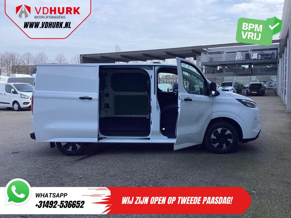Ford E-Transit Custom Bestelbus Trend 65 kWh 330 km WLTP 218 pk Garantie t/m 2027/ LED/ Standkachel/ Snellader/ 2.3t Trekverm./ Stoelverw./ Carplay/ Climate/ Ca 5