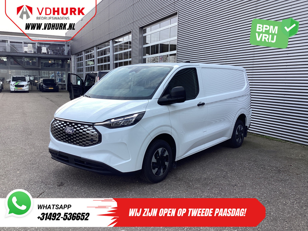 Ford E-Transit Custom Bestelbus Trend 65 kWh 330 km WLTP 218 pk Garantie t/m 2027/ LED/ Standkachel/ Snellader/ 2.3t Trekverm./ Stoelverw./ Carplay/ Climate/ Ca 7