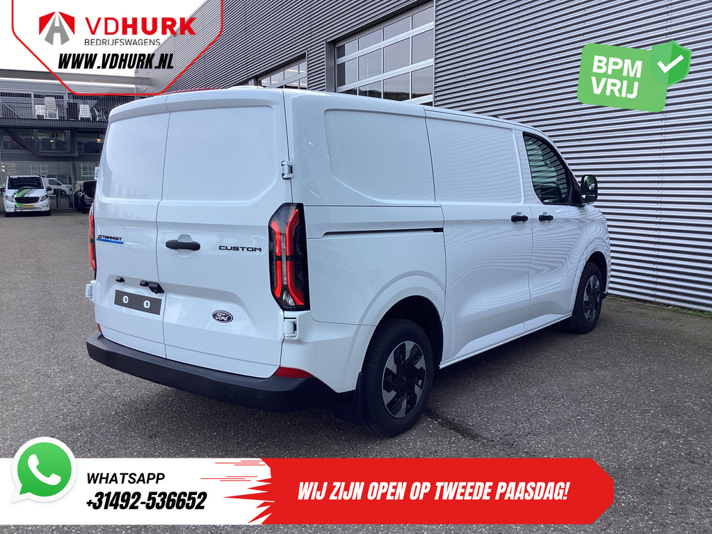 Ford E-Transit Custom Bestelbus Trend 65 kWh 330 km WLTP 218 pk Garantie t/m 2027/ LED/ Standkachel/ Snellader/ 2.3t Trekverm./ Stoelverw./ Carplay/ Climate/ Ca 8