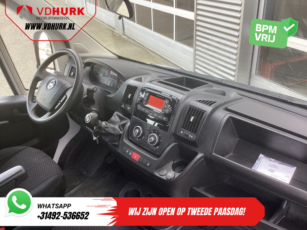 Opel Movano Open laadbak 2.2 140 pk DC Dubbel Cabine Open Laadbak/ 7 Pers./ 2.5t Trekverm./ Cruise/ Airco/ 288x215x35/ Pick up 2