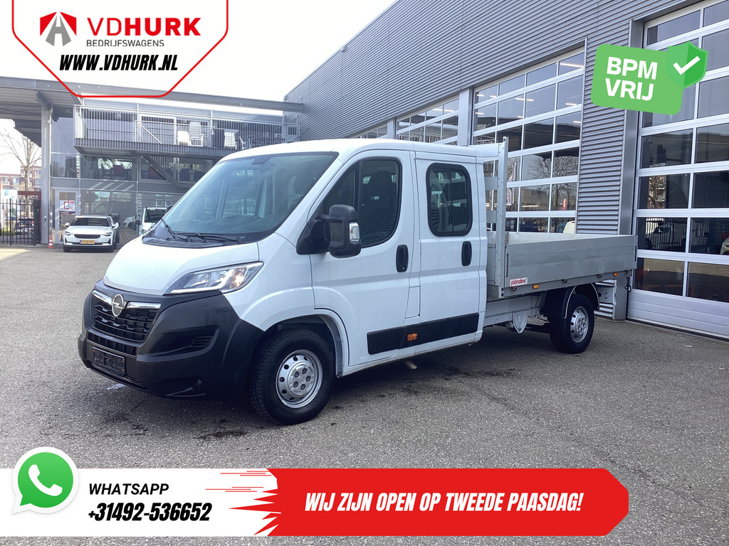 Opel Movano Open laadbak 2.2 140 pk DC Dubbel Cabine Open Laadbak/ 7 Pers./ 2.5t Trekverm./ Cruise/ Airco/ 288x215x35/ Pick up 8