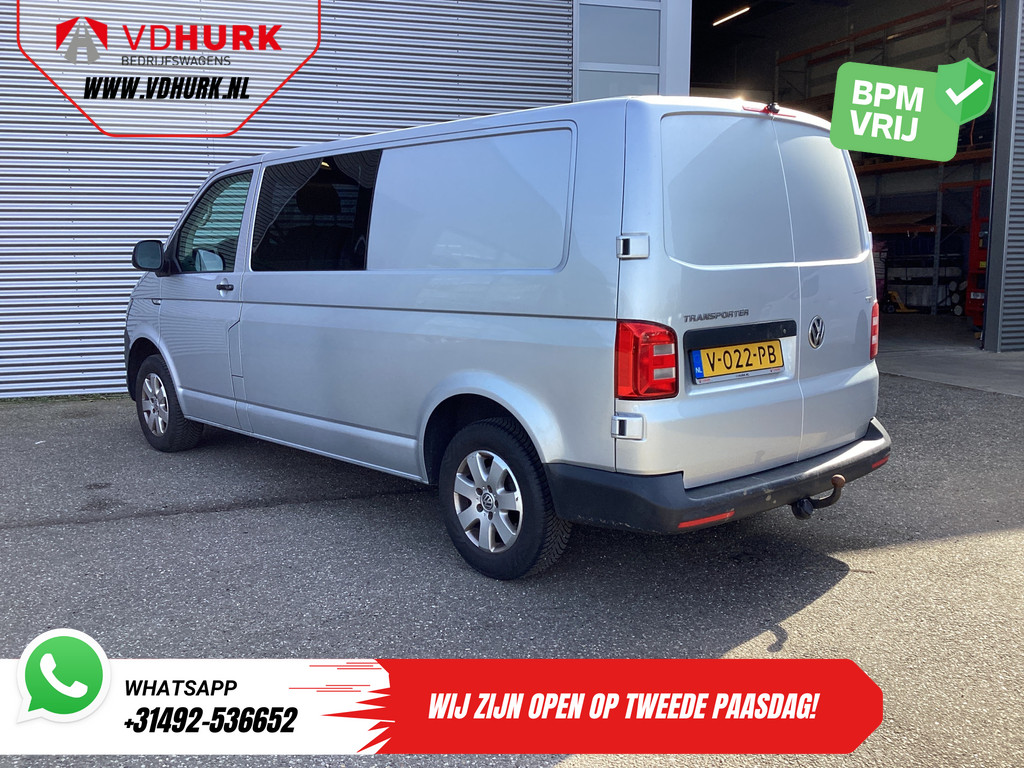 Volkswagen Transporter Bestelbus 2.0 TDI 150 pk L2 DC Dubbel Cabine EXPORT 2.5t Trekverm./ Airco/ Camera/ Cruise/ 16”LMV/ Trekhaak 1