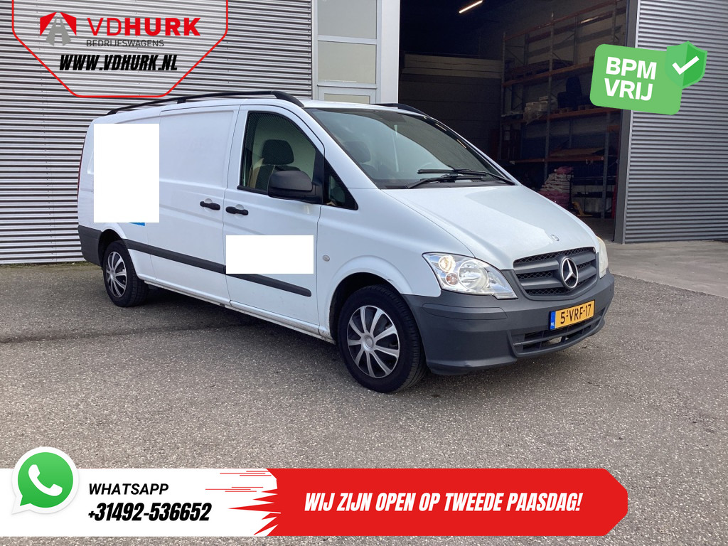 Mercedes-Benz Vito Bestelbus 113 CDI L3 EXPORT 2x Schuifdeur/ Airco/ Camera/ Trekhaak 0