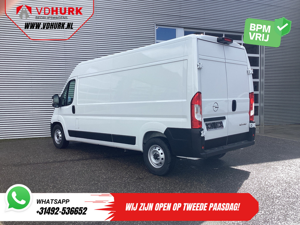 Opel Movano Bestelbus 2.2 140 pk L3H2 LED/ Virtual Cockpit/ 3.0t Trekverm./ 270Gr.Deuren/ Carplay/ Climate/ Navi/ Camera/ Cruise/ PDC 1