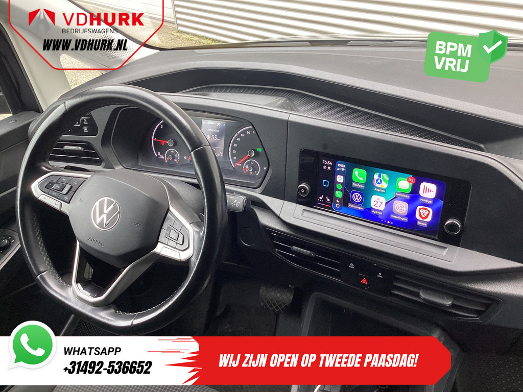 Volkswagen Caddy Cargo Maxi Bestelbus 2.0 TDI 125 pk DSG Aut. L2 Standkachel/ Carplay/ Stoelverw./ Inrichting/ Airco/ Cruise/ PDC/ Trekhaak 12