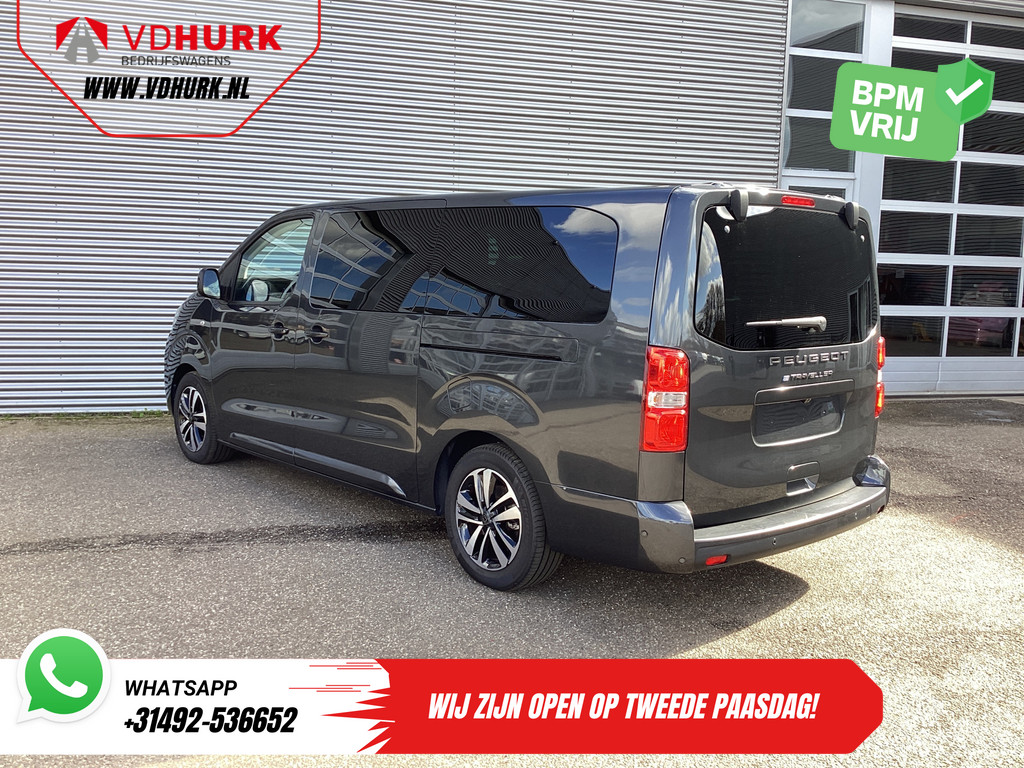 Peugeot e-Traveller Personenvervoer L3 75kWh 348 km WLTP LED/ Snellader/ Pano/ 8 pers./ Adapt.Cruise/ Leder/ 2x Elek.Schuif/ Elek.stoelen/ Massage stoelen/ Stoelver 1