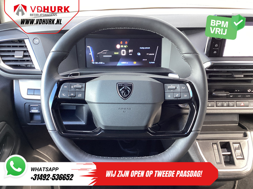 Peugeot e-Traveller Personenvervoer L3 75kWh 348 km WLTP LED/ Snellader/ Pano/ 8 pers./ Adapt.Cruise/ Leder/ 2x Elek.Schuif/ Elek.stoelen/ Massage stoelen/ Stoelver 14