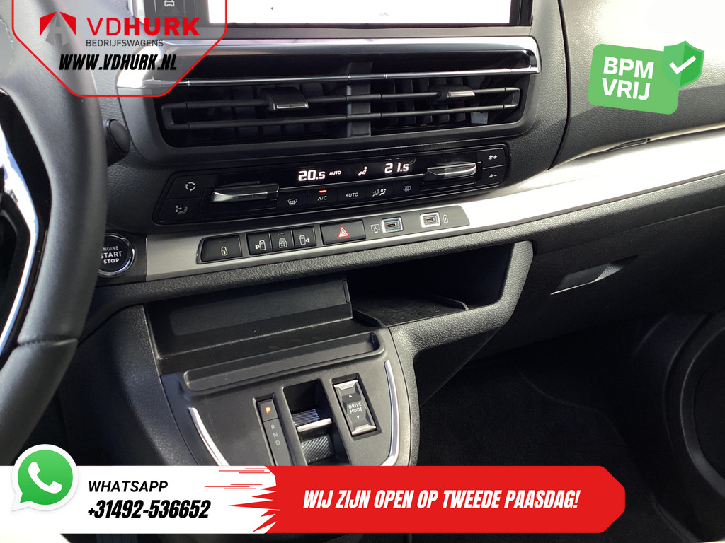 Peugeot e-Traveller Personenvervoer L3 75kWh 348 km WLTP LED/ Snellader/ Pano/ 8 pers./ Adapt.Cruise/ Leder/ 2x Elek.Schuif/ Elek.stoelen/ Massage stoelen/ Stoelver 18