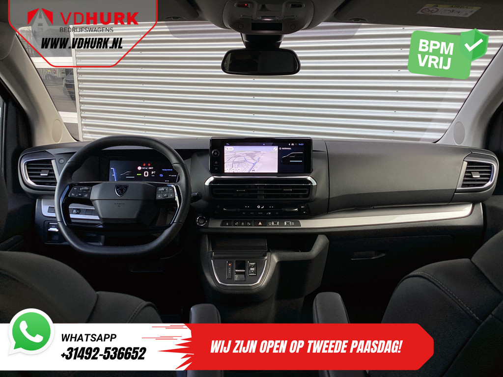 Peugeot e-Traveller Personenvervoer L3 75kWh 348 km WLTP LED/ Snellader/ Pano/ 8 pers./ Adapt.Cruise/ Leder/ 2x Elek.Schuif/ Elek.stoelen/ Massage stoelen/ Stoelver 2