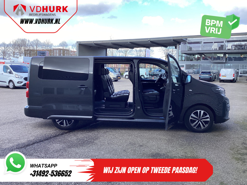 Peugeot e-Traveller Personenvervoer L3 75kWh 348 km WLTP LED/ Snellader/ Pano/ 8 pers./ Adapt.Cruise/ Leder/ 2x Elek.Schuif/ Elek.stoelen/ Massage stoelen/ Stoelver 5
