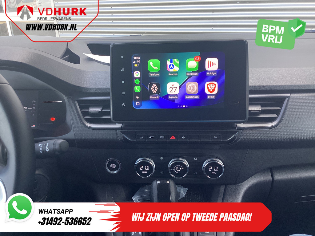 Renault Kangoo Bestelbus 1.3TCe BENZINE Aut. LED/ Adapt.Cruise/ Carplay/ Virtual Cockpit/ Stoelverw./ Climate/ Navi/ Camera/ PDC 12