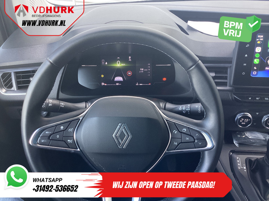 Renault Kangoo Bestelbus 1.3TCe BENZINE Aut. LED/ Adapt.Cruise/ Carplay/ Virtual Cockpit/ Stoelverw./ Climate/ Navi/ Camera/ PDC 15