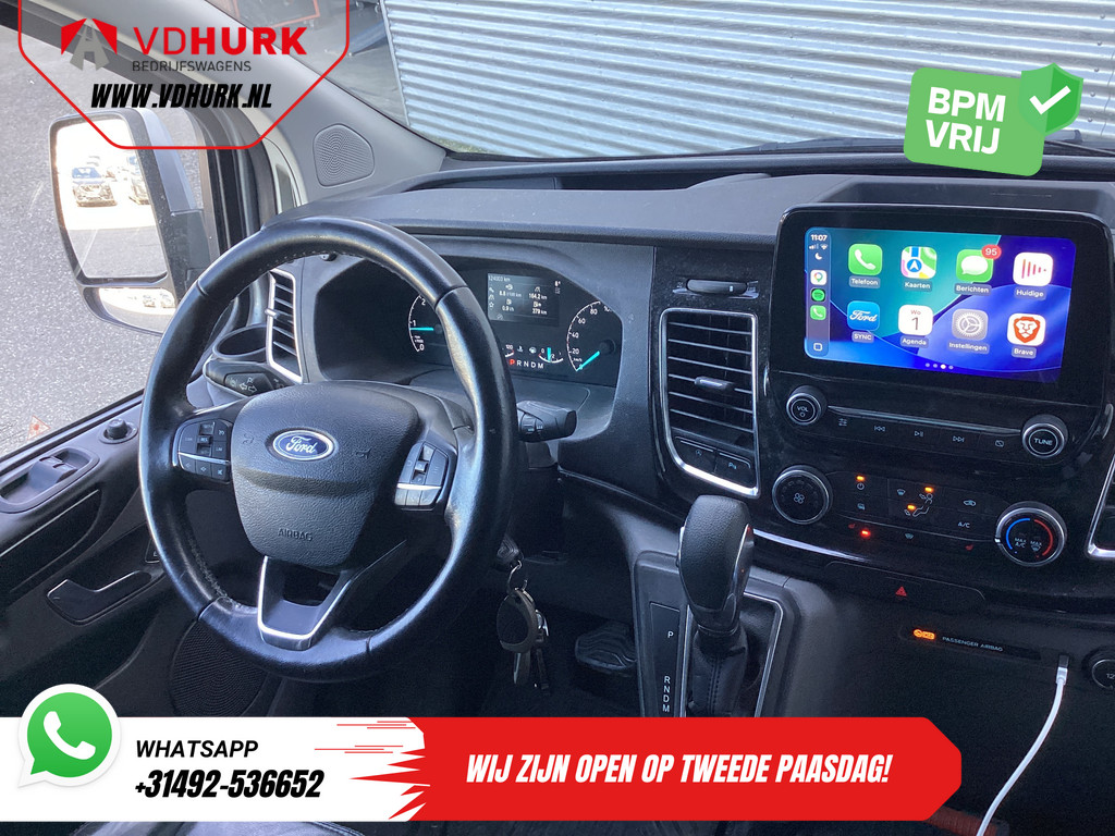 Ford Transit Custom Bestelbus Sport 2.0 TDCI Aut. 170 pk L2 DB-Riem VV/ Carplay/ Alarm III/ Stoelverw./ Navi/ Airco/ Camera/ Cruise/ PDC/ Trekhaak 12