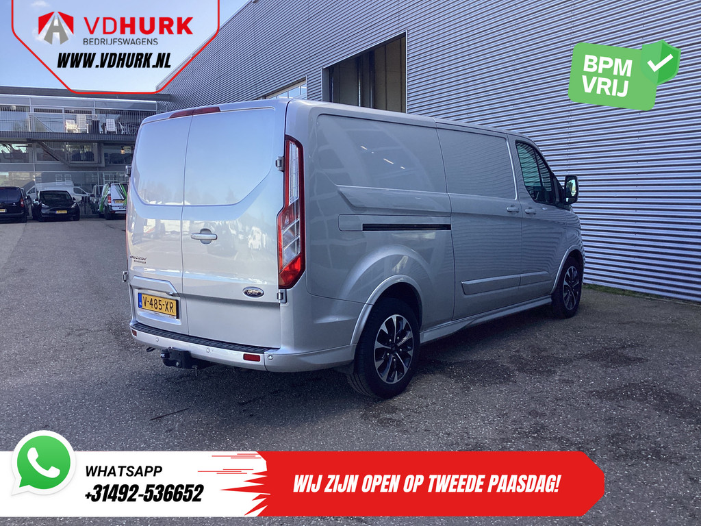 Ford Transit Custom Bestelbus Sport 2.0 TDCI Aut. 170 pk L2 DB-Riem VV/ Carplay/ Alarm III/ Stoelverw./ Navi/ Airco/ Camera/ Cruise/ PDC/ Trekhaak 9
