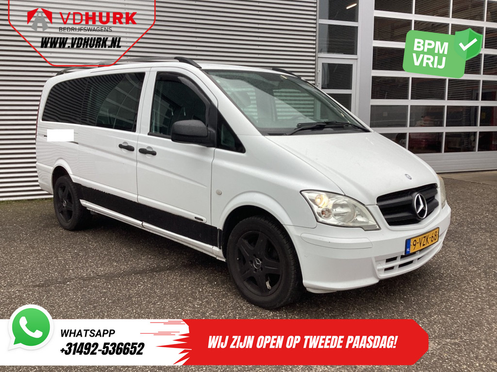 Mercedes-Benz Vito Bestelbus 113 CDI L3 DC Dubbel Cabine EXPORT Carplay/ Airco/ Camera/ 17” LMV/ PDC/ Trekhaak 0