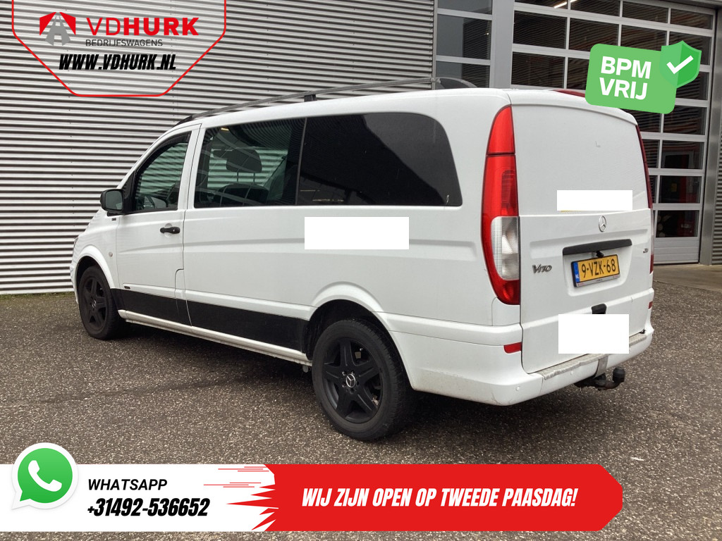 Mercedes-Benz Vito Bestelbus 113 CDI L3 DC Dubbel Cabine EXPORT Carplay/ Airco/ Camera/ 17” LMV/ PDC/ Trekhaak 1