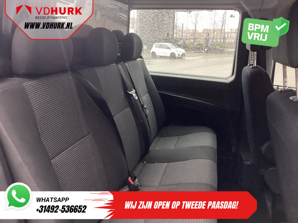 Mercedes-Benz Vito Bestelbus 113 CDI L3 DC Dubbel Cabine EXPORT Carplay/ Airco/ Camera/ 17” LMV/ PDC/ Trekhaak 11