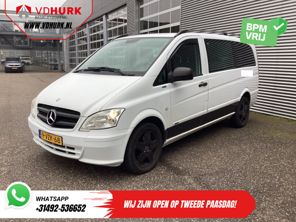 Mercedes-Benz Vito Bestelbus 113 CDI L3 DC Dubbel Cabine EXPORT Carplay/ Airco/ Camera/ 17” LMV/ PDC/ Trekhaak 7