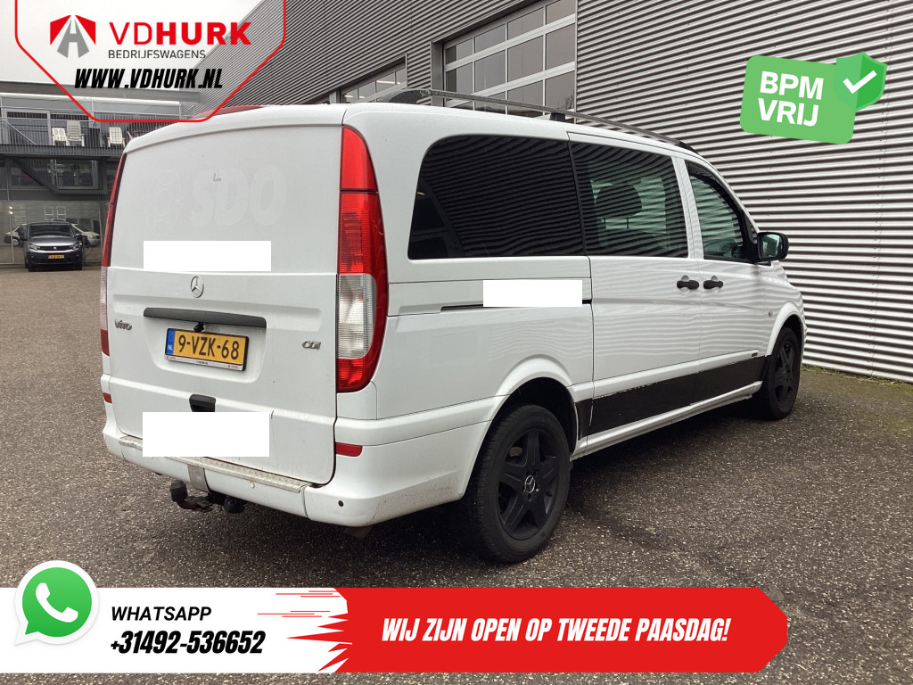 Mercedes-Benz Vito Bestelbus 113 CDI L3 DC Dubbel Cabine EXPORT Carplay/ Airco/ Camera/ 17” LMV/ PDC/ Trekhaak 8