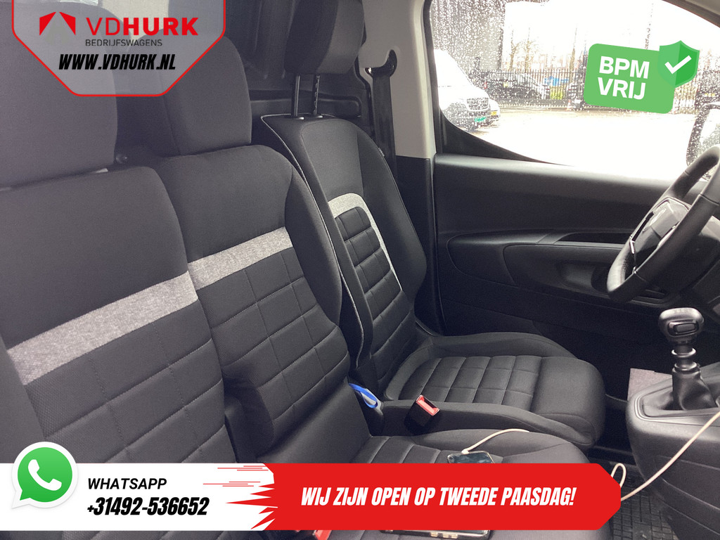 Citroën Berlingo Bestelbus 1.5 HDi 100 pk L2 Carplay/ Stoelverw./ 3Pers./ Virtual Cockpit/ Climate/ Keyless/ Navi/ Camera/ Cruise/ PDC 10