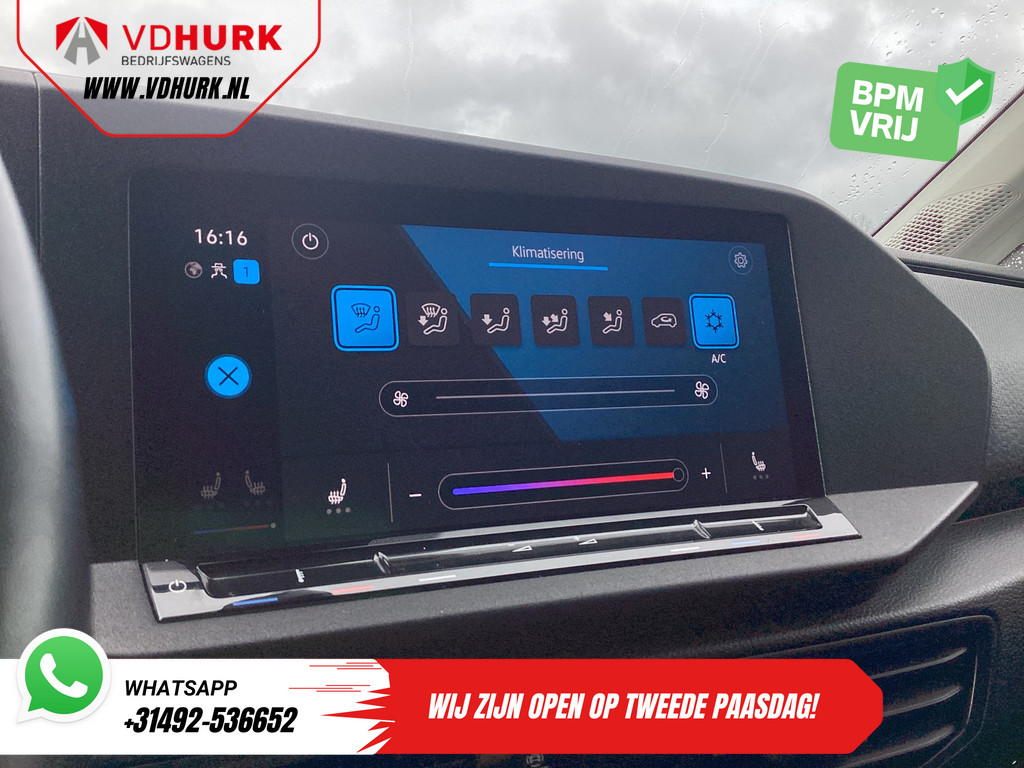 Volkswagen Caddy Cargo Maxi Bestelbus 2.0 TDI 125 pk DSG Aut. Black Edition LED/ Spoiler/ Frontlip/ 18'' LMV/ Adapt.Cruise/ Standkachel/ Stoelverw./ Leder/ Carplay/ N 13