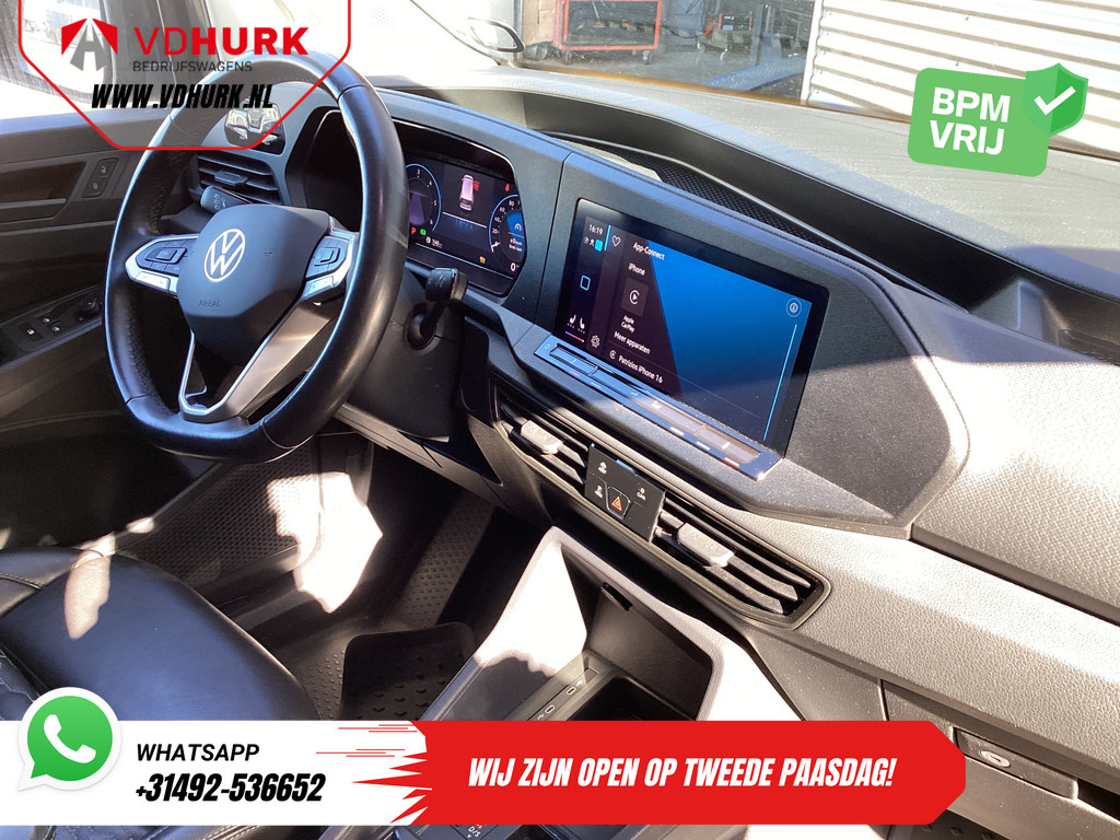 Volkswagen Caddy Cargo Maxi Bestelbus 2.0 TDI 125 pk DSG Aut. Black Edition LED/ Spoiler/ Frontlip/ 18'' LMV/ Adapt.Cruise/ Standkachel/ Stoelverw./ Leder/ Carplay/ N 2
