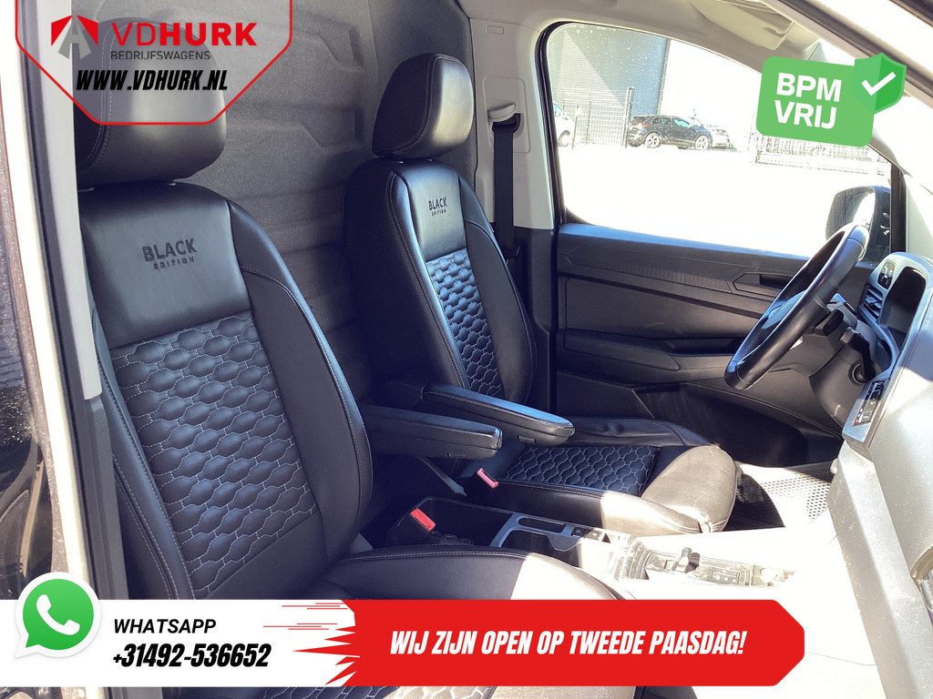 Volkswagen Caddy Cargo Maxi Bestelbus 2.0 TDI 125 pk DSG Aut. Black Edition LED/ Spoiler/ Frontlip/ 18'' LMV/ Adapt.Cruise/ Standkachel/ Stoelverw./ Leder/ Carplay/ N 9