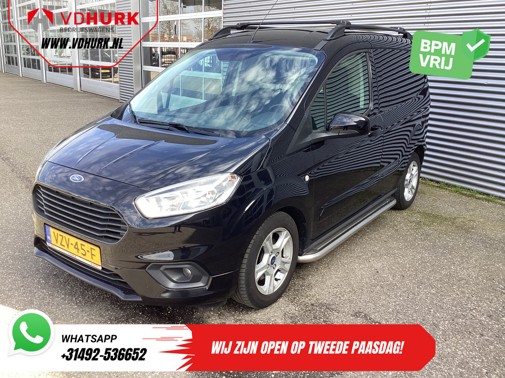 Ford Transit Courier Bestelbus 1.0 100 pk BENZINE Limited NL Auto/ Stoelverw./ Carplay/ Navi/ Cruise/ Climate/ Camera/ Afn.Trekhaak/ Sidebars/ Dakdragers/ LMV/ 7