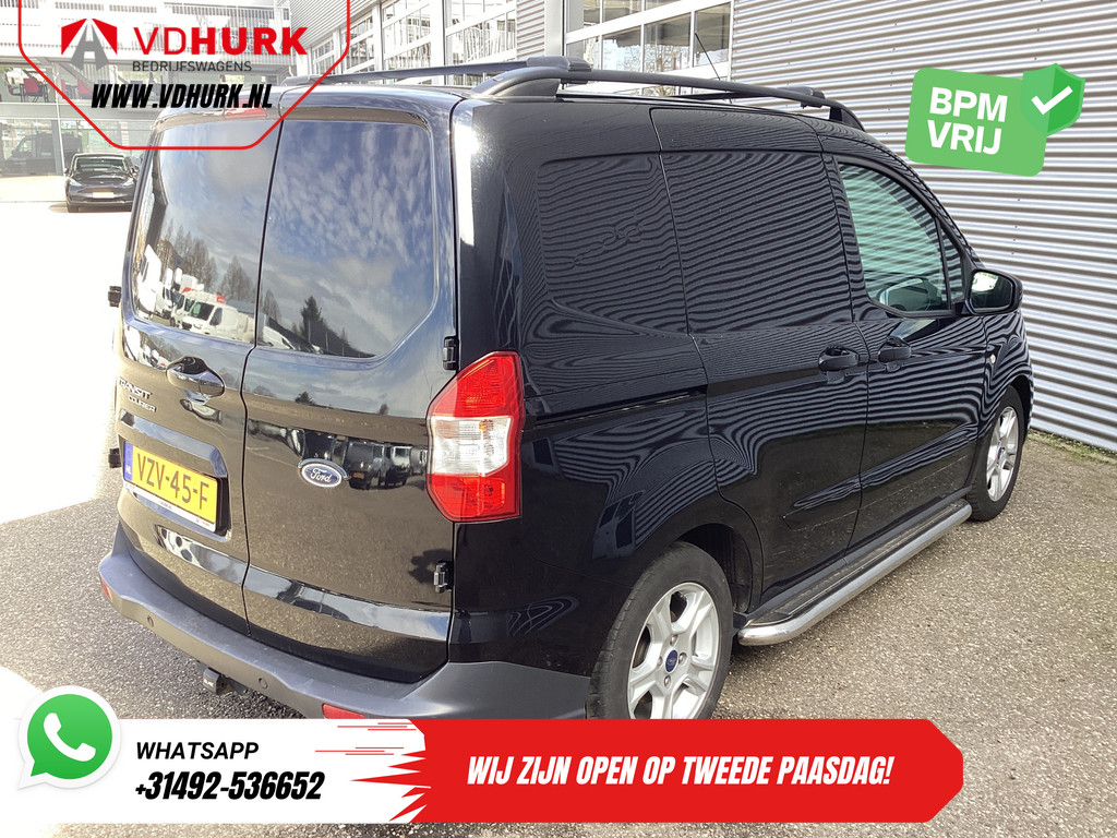 Ford Transit Courier Bestelbus 1.0 100 pk BENZINE Limited NL Auto/ Stoelverw./ Carplay/ Navi/ Cruise/ Climate/ Camera/ Afn.Trekhaak/ Sidebars/ Dakdragers/ LMV/ 8