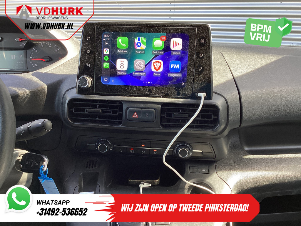 Peugeot Partner Bestelbus 1.5 HDI 130 pk Aut. L2 NL Auto/ 3Pers./ Carplay/ Airco/ Navi/ Imperiaal/ Cruise/ PDC/ DAB/ Trekhaak 13