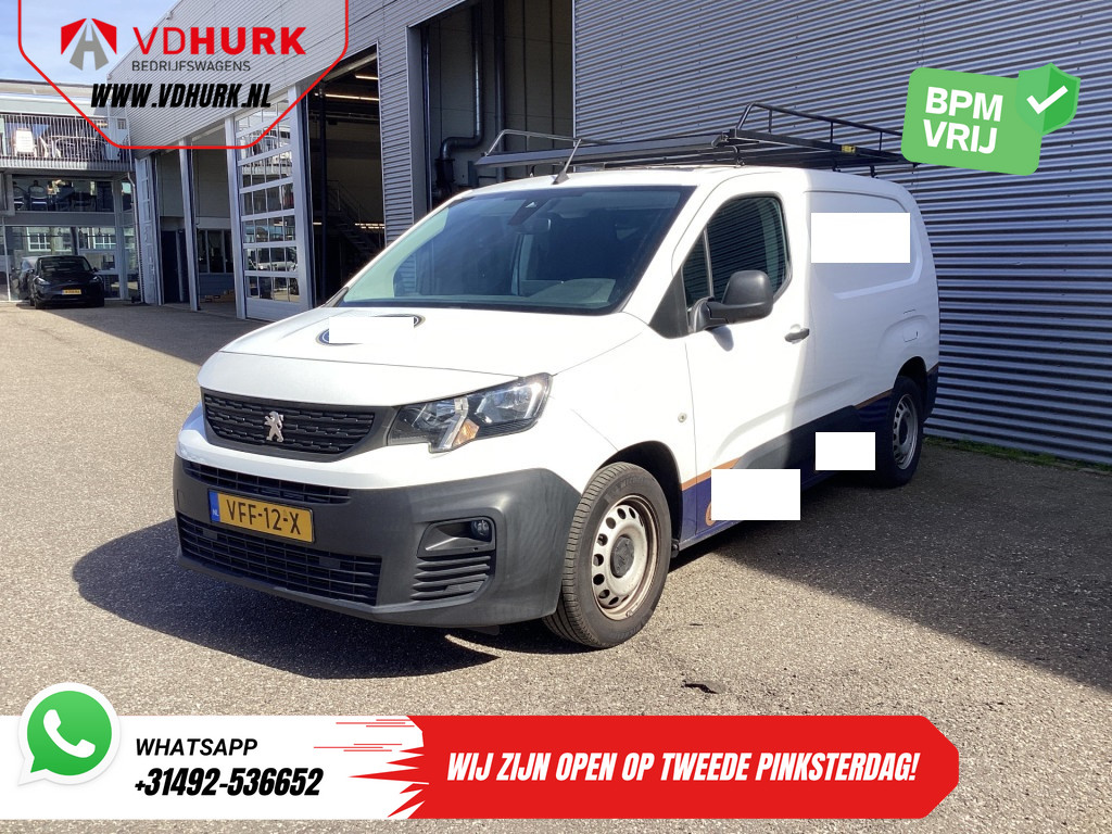 Peugeot Partner Bestelbus 1.5 HDI 130 pk Aut. L2 NL Auto/ 3Pers./ Carplay/ Airco/ Navi/ Imperiaal/ Cruise/ PDC/ DAB/ Trekhaak 8