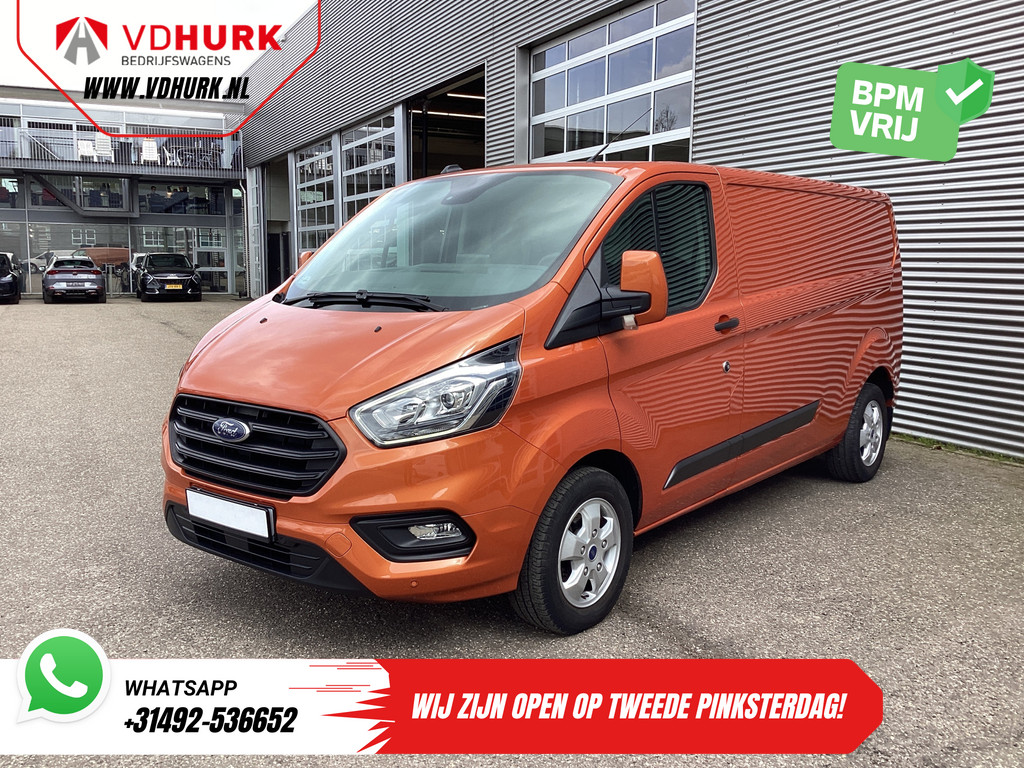 Ford Transit Custom Bestelbus 2.0 TDCI 170 pk Aut. L2 Frontlip/ Spoiler/ Sidbars/ Raptor Grille/ Carplay/ Camera/ Cruise/ PDC/ 18”LMV/ DAB/ Trekhaak/ Airco 7