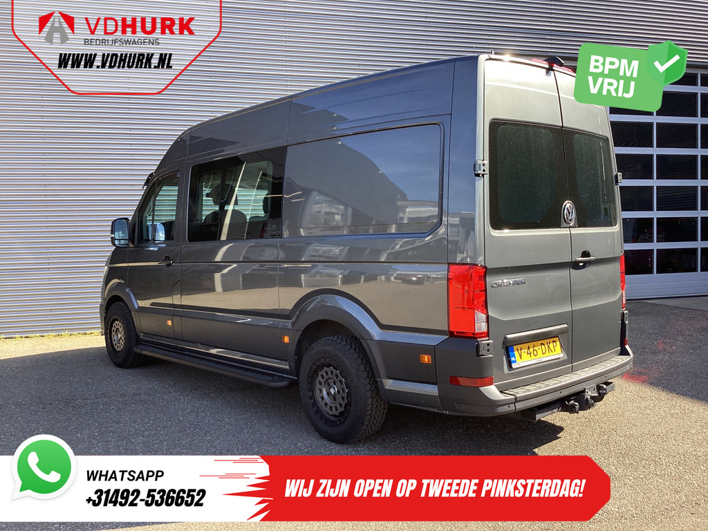 Volkswagen Crafter Bestelbus 2.0 TDI 180 pk DSG Aut. L3H3 DC Dubbel Cabine LED/ Adapt.Cruise/ Carplay/ Gev.Stoel/ Airco/ Navi/ Camera/ PDC/ 17”LMV/ Trekhaak 1