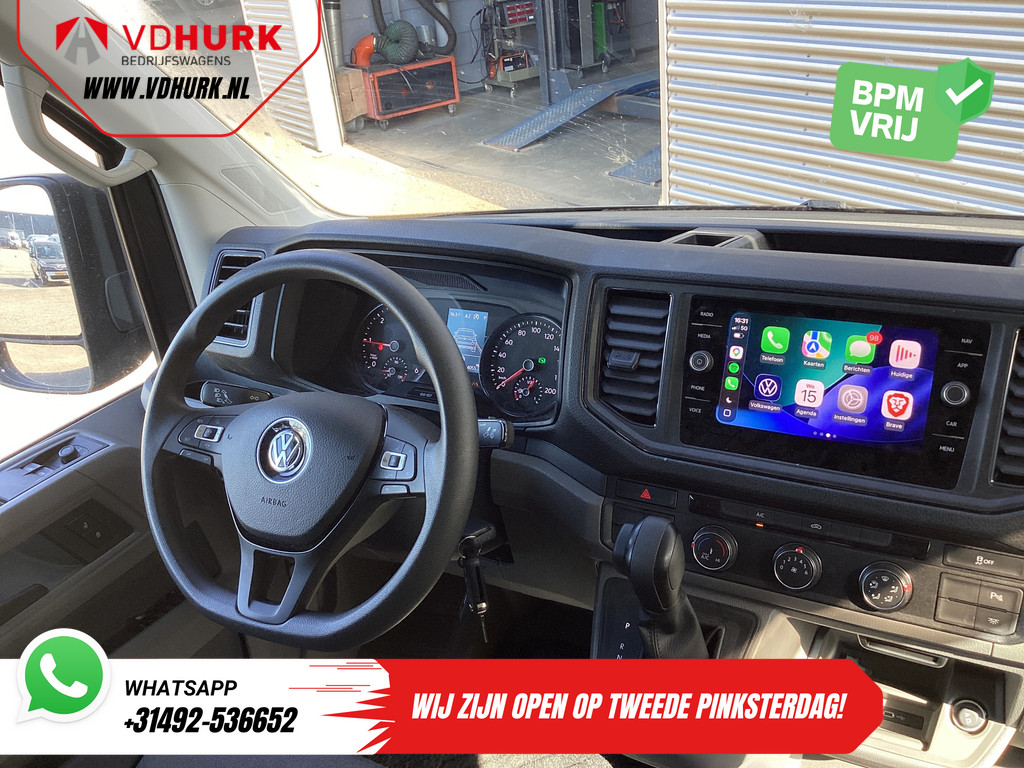 Volkswagen Crafter Bestelbus 2.0 TDI 180 pk DSG Aut. L3H3 DC Dubbel Cabine LED/ Adapt.Cruise/ Carplay/ Gev.Stoel/ Airco/ Navi/ Camera/ PDC/ 17”LMV/ Trekhaak 12