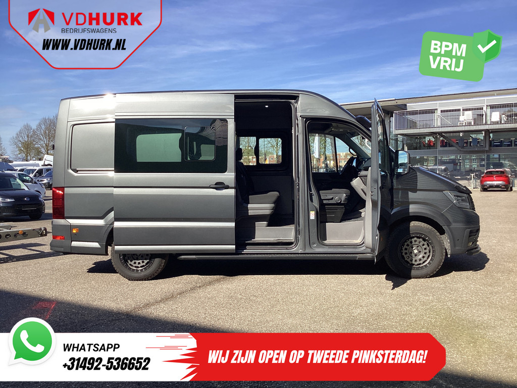 Volkswagen Crafter Bestelbus 2.0 TDI 180 pk DSG Aut. L3H3 DC Dubbel Cabine LED/ Adapt.Cruise/ Carplay/ Gev.Stoel/ Airco/ Navi/ Camera/ PDC/ 17”LMV/ Trekhaak 4