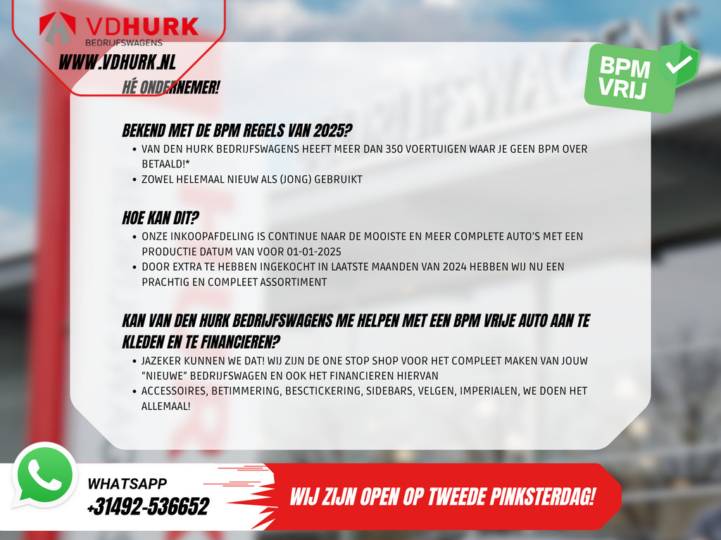 Volkswagen Crafter Bestelbus 2.0 TDI 180 pk DSG Aut. L3H3 DC Dubbel Cabine LED/ Adapt.Cruise/ Carplay/ Gev.Stoel/ Airco/ Navi/ Camera/ PDC/ 17”LMV/ Trekhaak 6