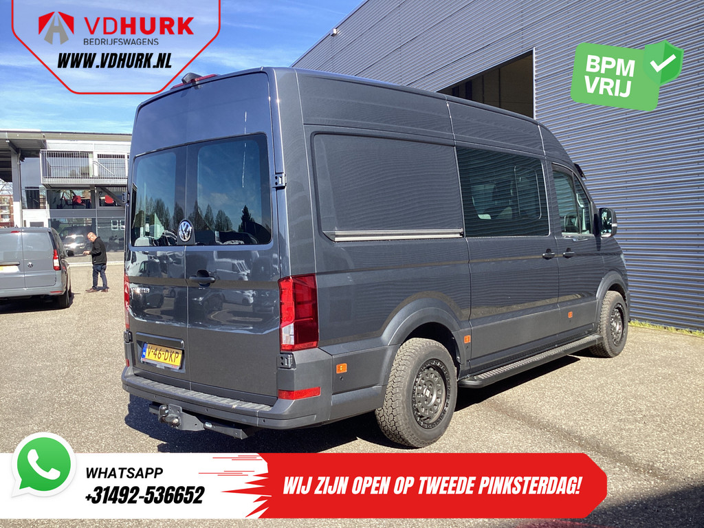 Volkswagen Crafter Bestelbus 2.0 TDI 180 pk DSG Aut. L3H3 DC Dubbel Cabine LED/ Adapt.Cruise/ Carplay/ Gev.Stoel/ Airco/ Navi/ Camera/ PDC/ 17”LMV/ Trekhaak 8