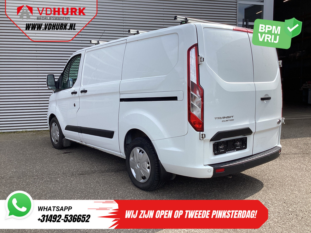 Ford Transit Custom Bestelbus 2.0 TDCI 130 pk Aut. 2x Schuifdeur/ Standkachel/ Stoelverw./ Airco/ Cruise/ Inrichting/ PDC/ DAB/ Dakdragers 1