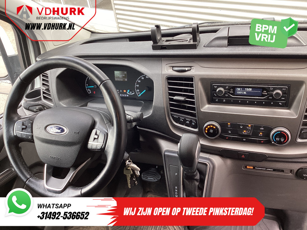Ford Transit Custom Bestelbus 2.0 TDCI 130 pk Aut. 2x Schuifdeur/ Standkachel/ Stoelverw./ Airco/ Cruise/ Inrichting/ PDC/ DAB/ Dakdragers 14
