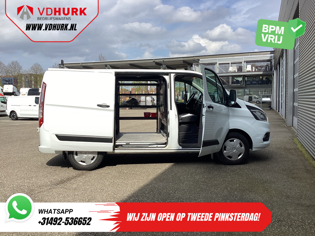 Ford Transit Custom Bestelbus 2.0 TDCI 130 pk Aut. 2x Schuifdeur/ Standkachel/ Stoelverw./ Airco/ Cruise/ Inrichting/ PDC/ DAB/ Dakdragers 4