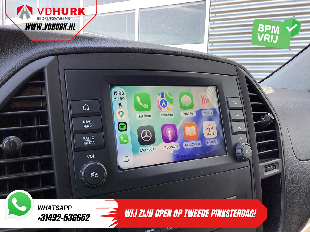 Mercedes-Benz Vito Bestelbus 119 CDI Aut. XL L3 LED/ Standkachel/ Stoelverw./ Carplay/ Navi/ Camera/ PDC/ LMV/ Cruise/ Trekhaak/ Airco 15